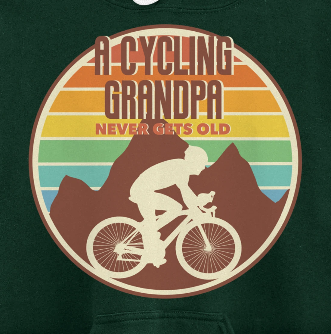 Funny Grandpa gift | A Cycling Grandpa Never Gets Old gift Pullover Hoodie
