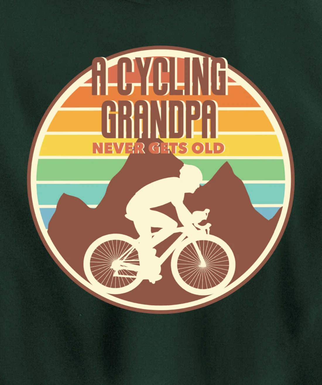 Funny Grandpa gift | A Cycling Grandpa Never Gets Old gift Pullover Hoodie