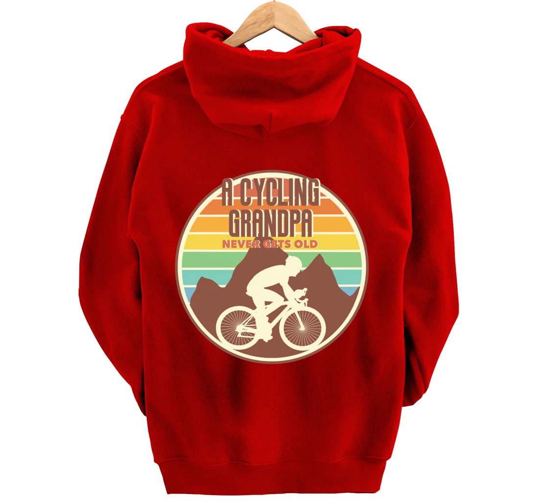 Funny Grandpa gift | A Cycling Grandpa Never Gets Old gift Pullover Hoodie