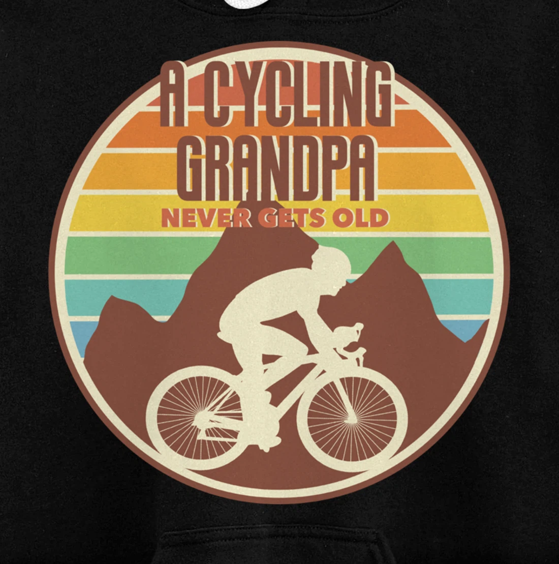 Funny Grandpa gift | A Cycling Grandpa Never Gets Old gift Pullover Hoodie
