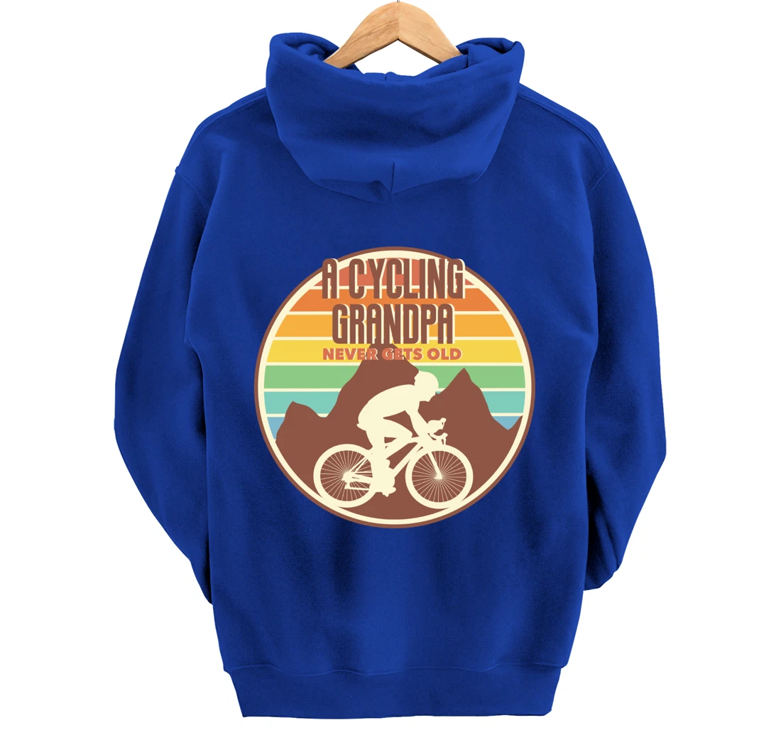 Funny Grandpa gift | A Cycling Grandpa Never Gets Old gift Pullover Hoodie