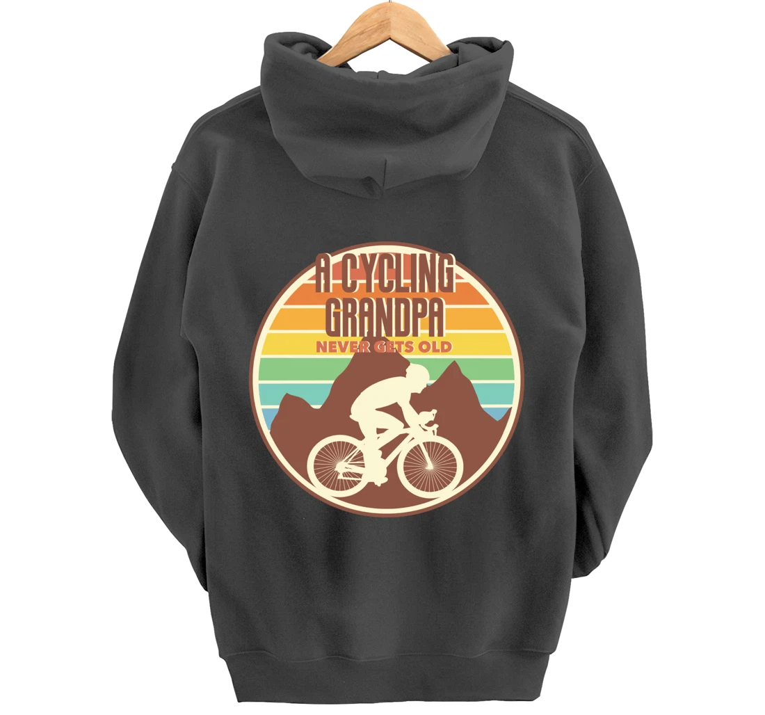 Funny Grandpa gift | A Cycling Grandpa Never Gets Old gift Pullover Hoodie