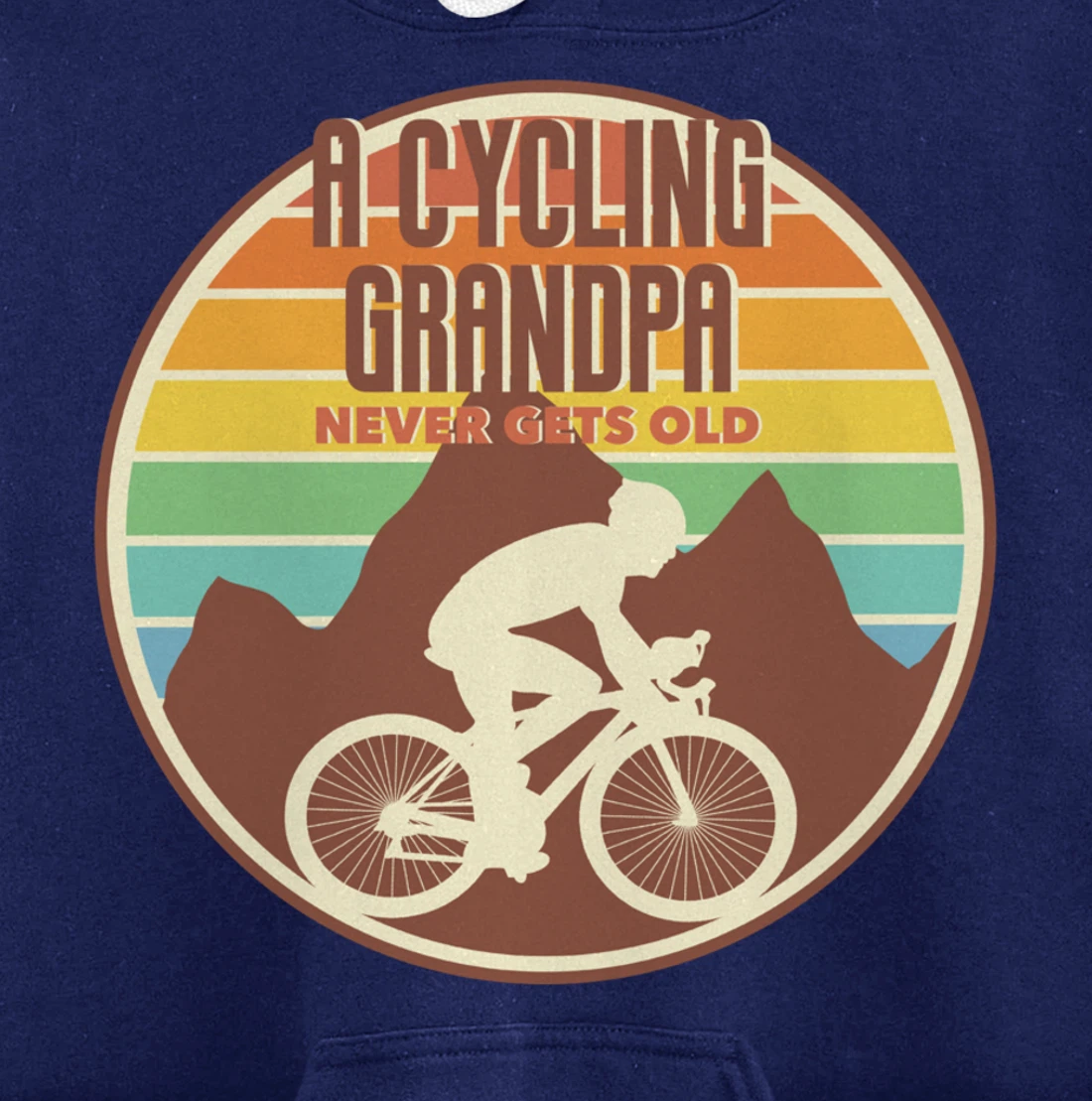 Funny Grandpa gift | A Cycling Grandpa Never Gets Old gift Pullover Hoodie
