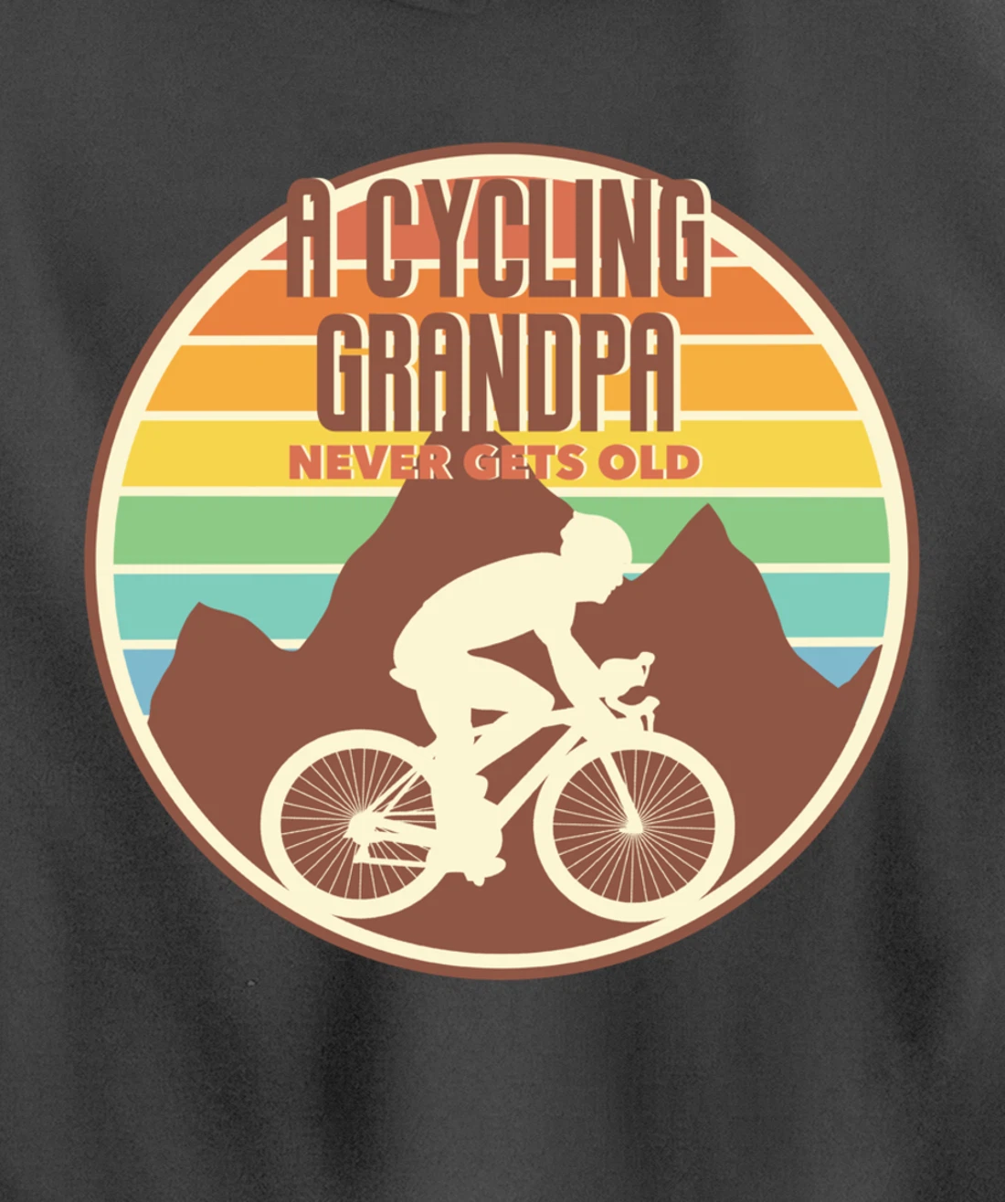 Funny Grandpa gift | A Cycling Grandpa Never Gets Old gift Pullover Hoodie