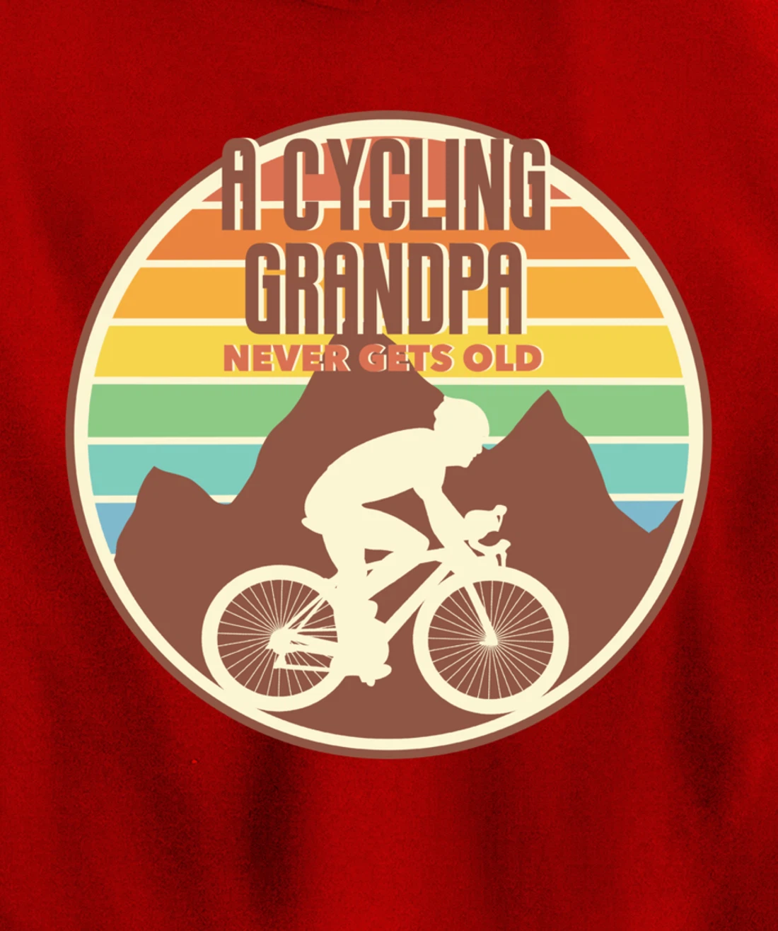 Funny Grandpa gift | A Cycling Grandpa Never Gets Old gift Pullover Hoodie