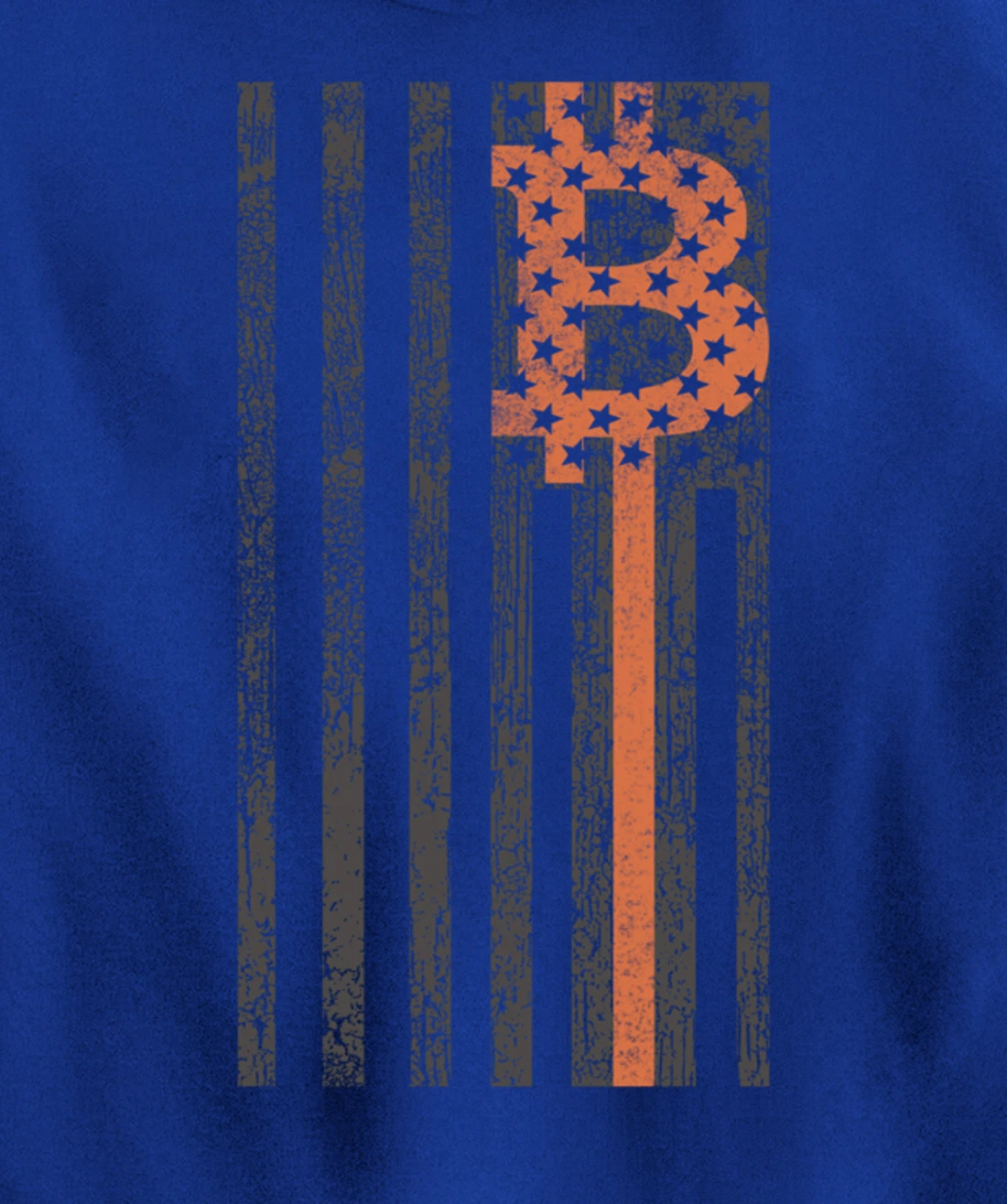 Bitcoin Merchandise - Vintage American Flag - HODL Bitcoin Pullover Hoodie