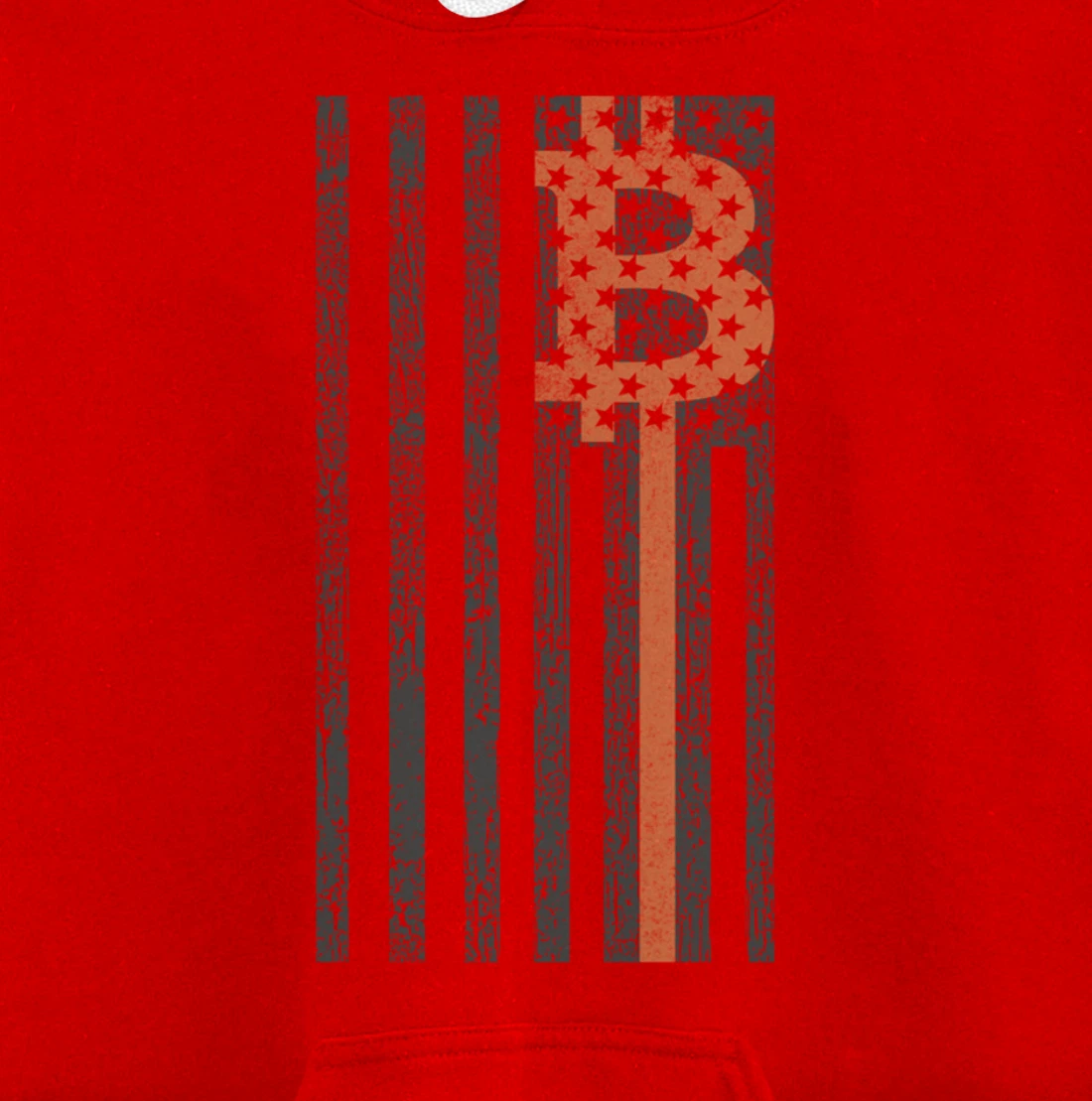 Bitcoin Merchandise - Vintage American Flag - HODL Bitcoin Pullover Hoodie