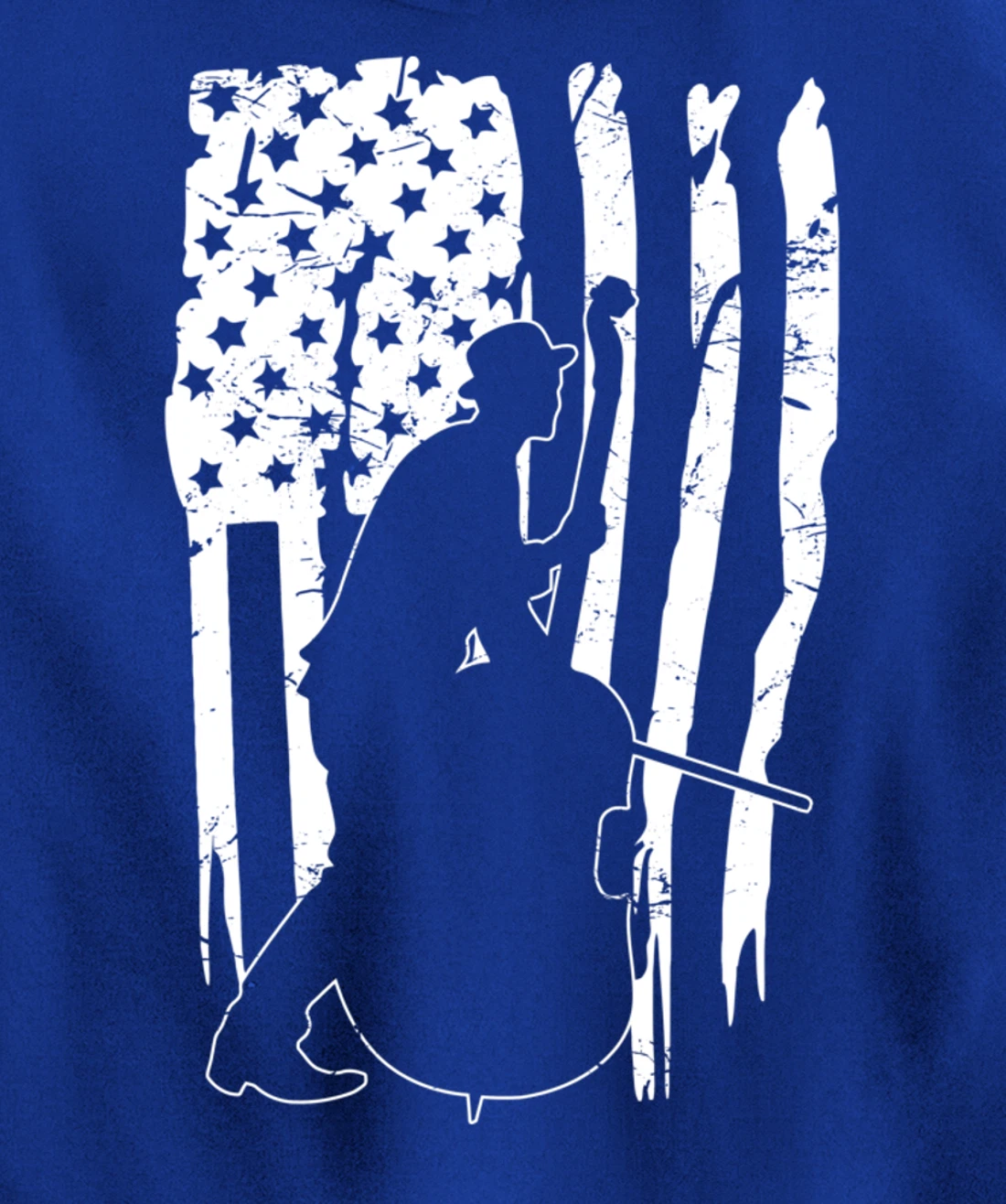 Distressed Retro Upright Bass Musician Music gift Pullover Hoodie