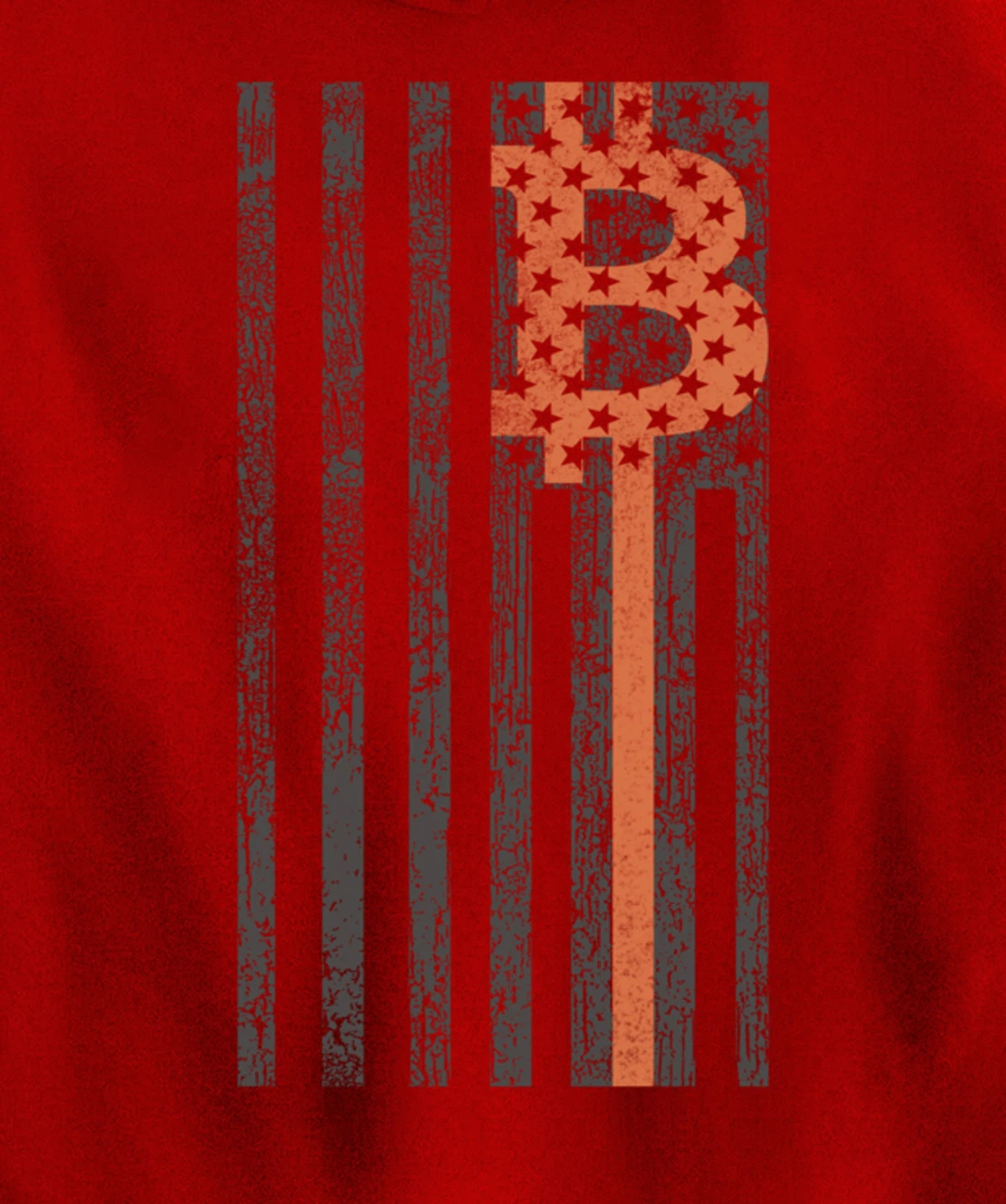 Bitcoin Merchandise - Vintage American Flag - HODL Bitcoin Pullover Hoodie