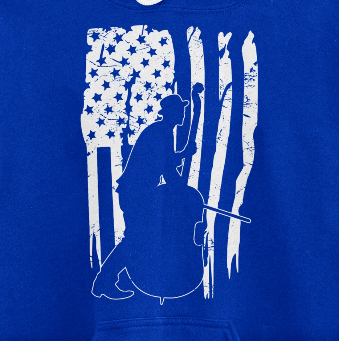 Distressed Retro Upright Bass Musician Music gift Pullover Hoodie