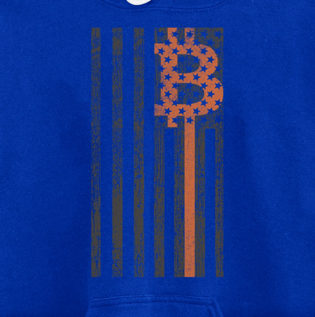 Bitcoin Merchandise - Vintage American Flag - HODL Bitcoin Pullover Hoodie