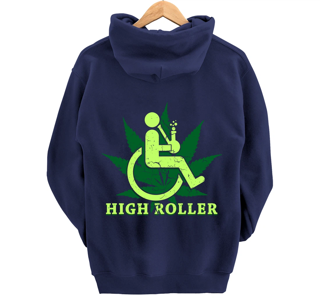 Funny Handicap Gift Shirt Disabled Amputee Humor Wheelchair Pullover Hoodie