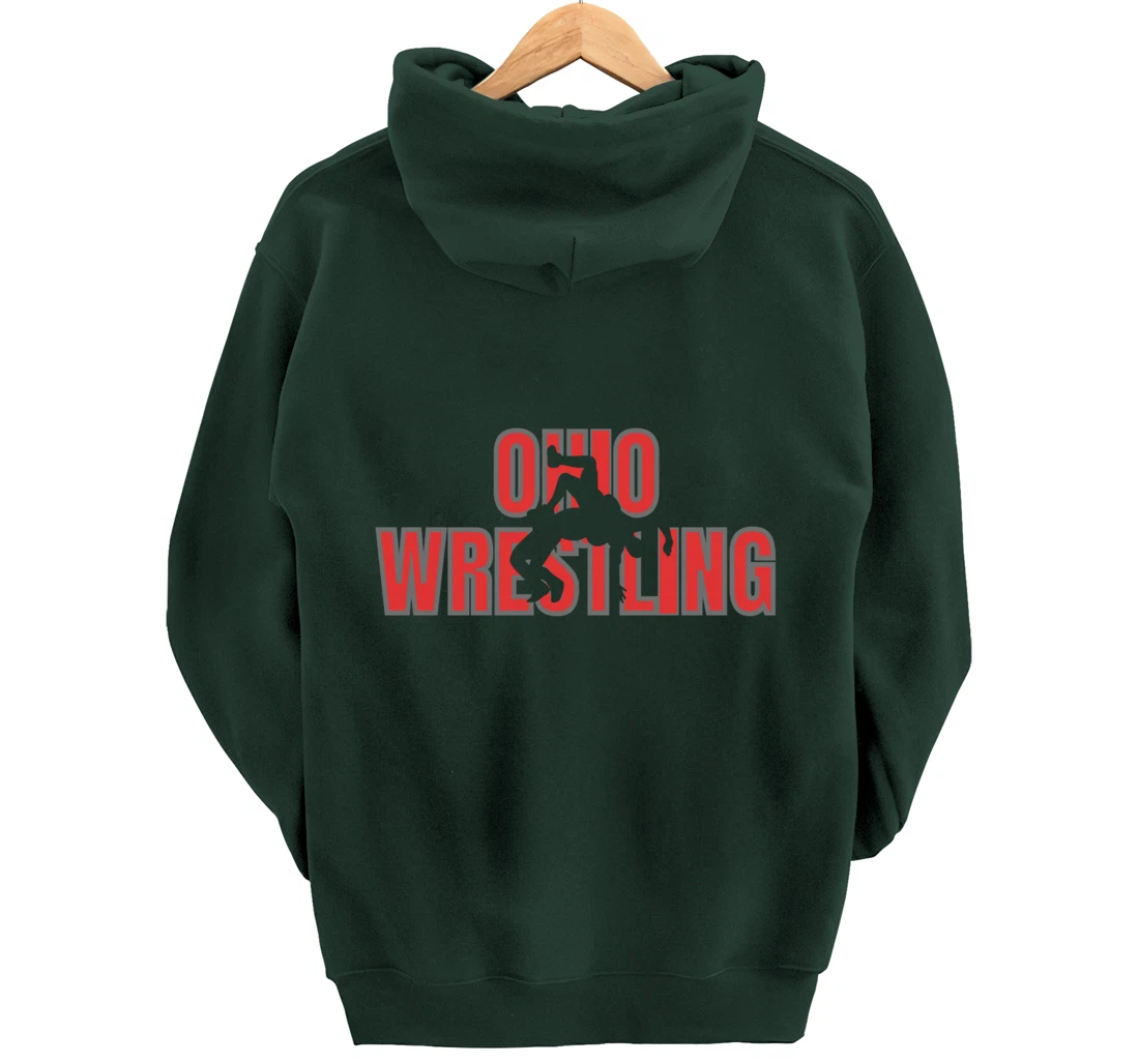 Wrestle Coach Ohio Wrestling Team Freestyle Wrestler Gear Pullover Hoodie