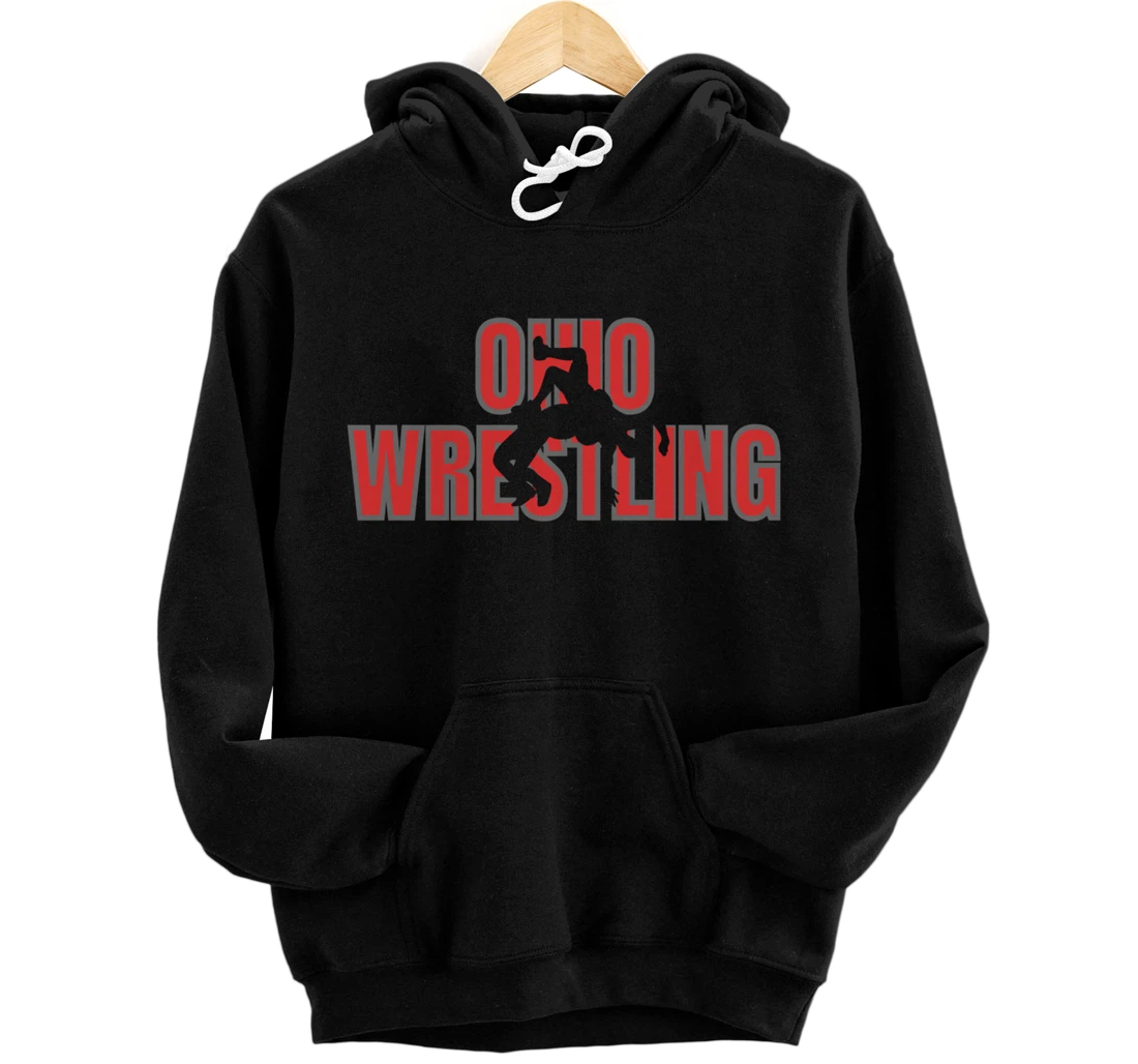 Wrestle Coach Ohio Wrestling Team Freestyle Wrestler Gear Pullover Hoodie