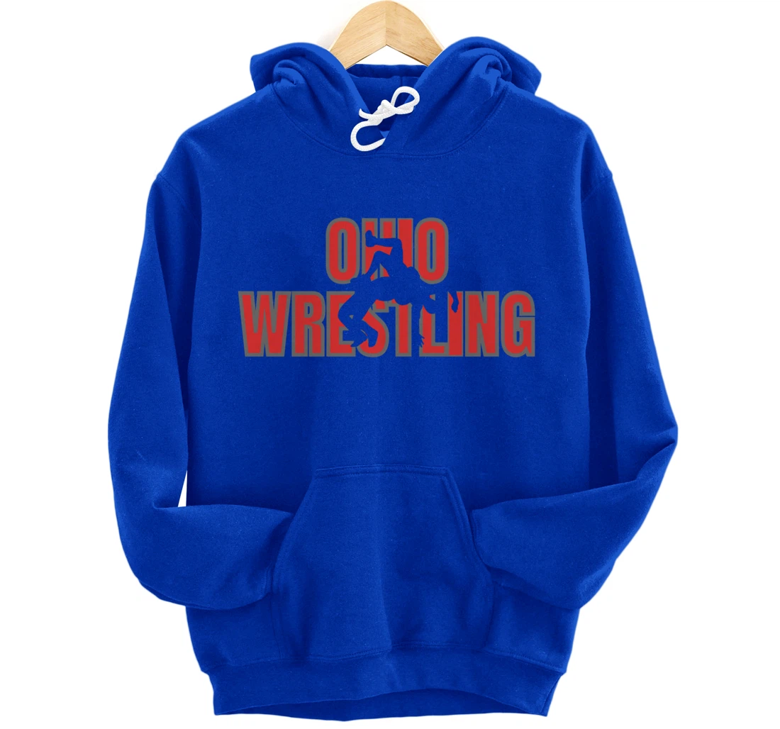 Wrestle Coach Ohio Wrestling Team Freestyle Wrestler Gear Pullover Hoodie