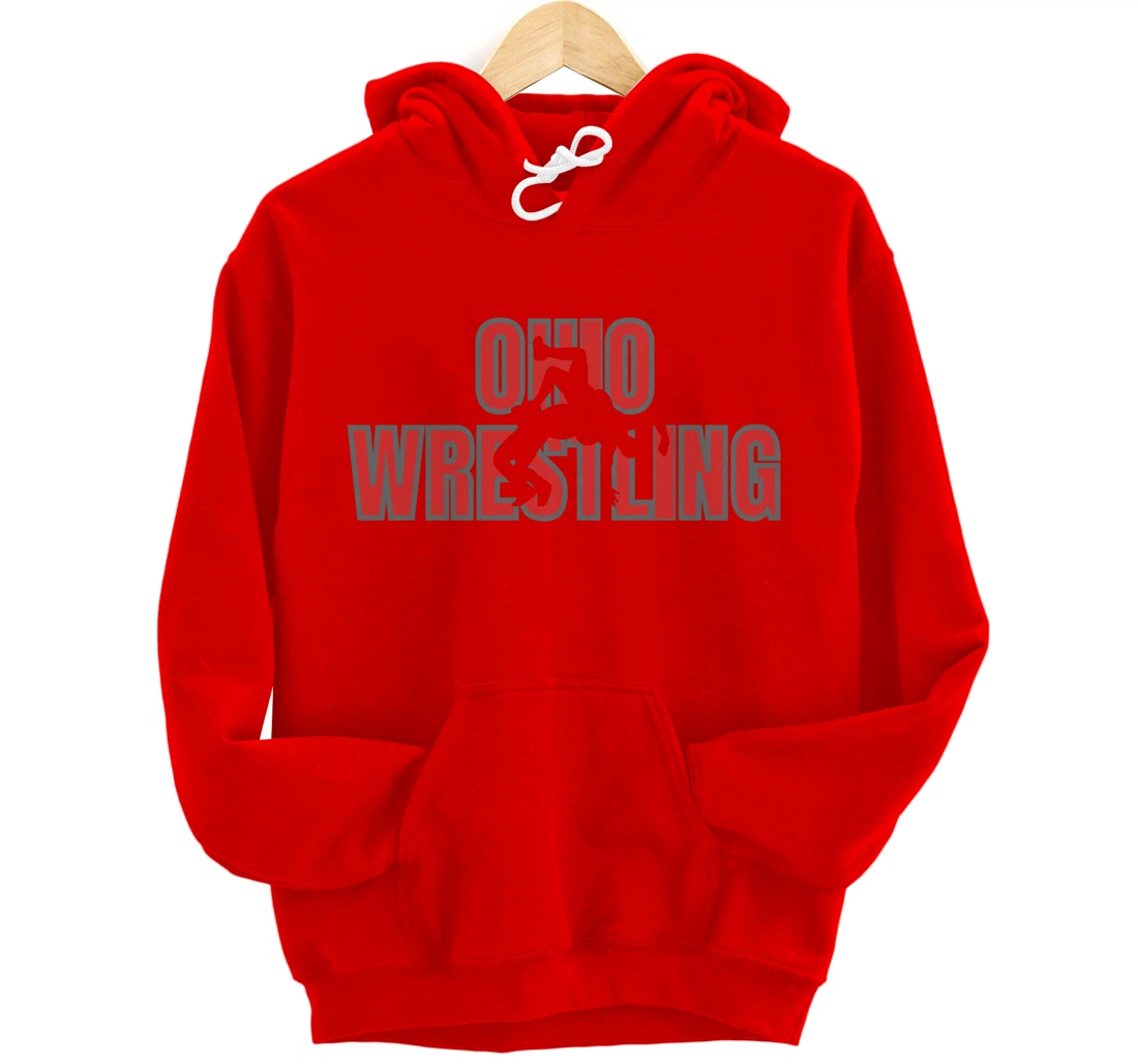 Wrestle Coach Ohio Wrestling Team Freestyle Wrestler Gear Pullover Hoodie