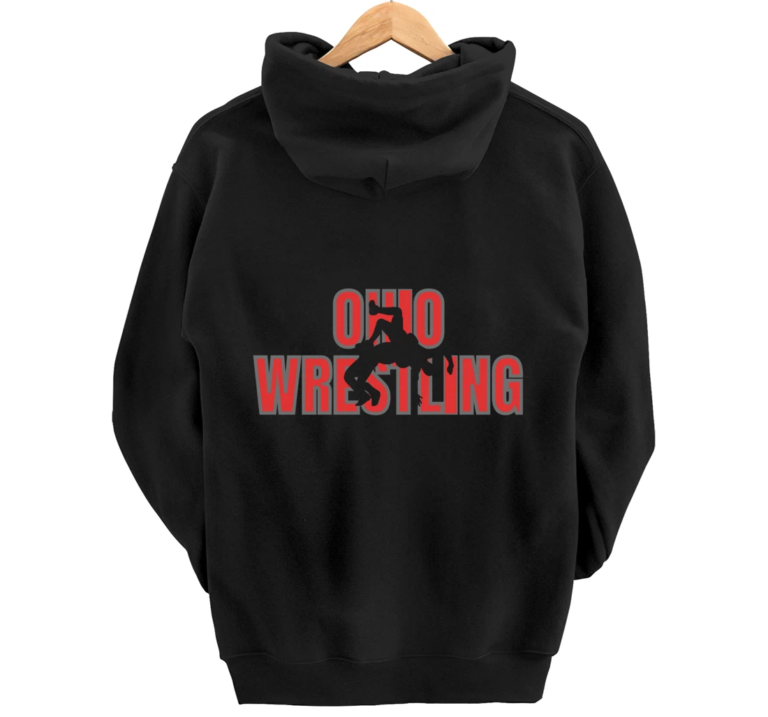 Wrestle Coach Ohio Wrestling Team Freestyle Wrestler Gear Pullover Hoodie