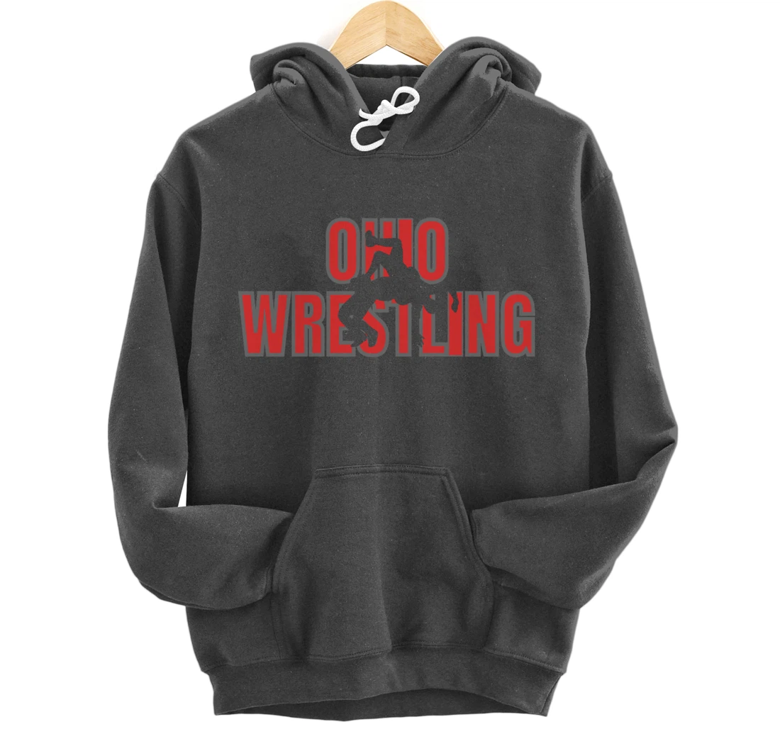Wrestle Coach Ohio Wrestling Team Freestyle Wrestler Gear Pullover Hoodie