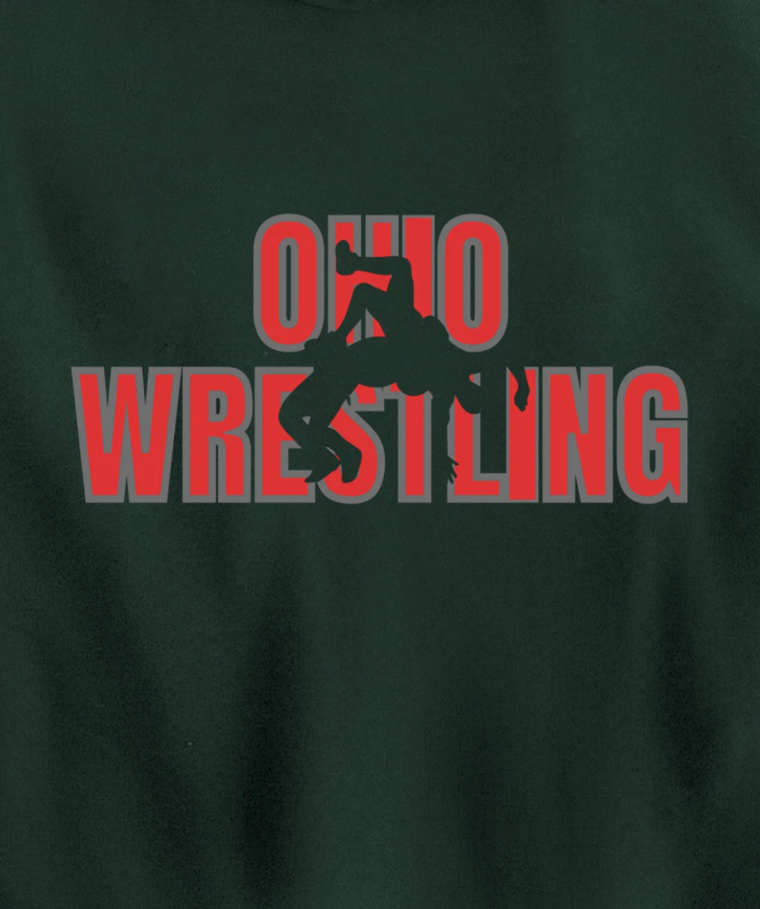 Wrestle Coach Ohio Wrestling Team Freestyle Wrestler Gear Pullover Hoodie