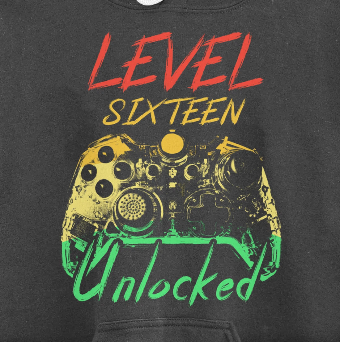 Retro Level 16 Unlocked Awesome Since 2003 16th Bday Gamer Pullover Hoodie