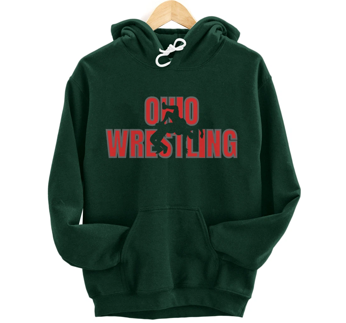 Wrestle Coach Ohio Wrestling Team Freestyle Wrestler Gear Pullover Hoodie
