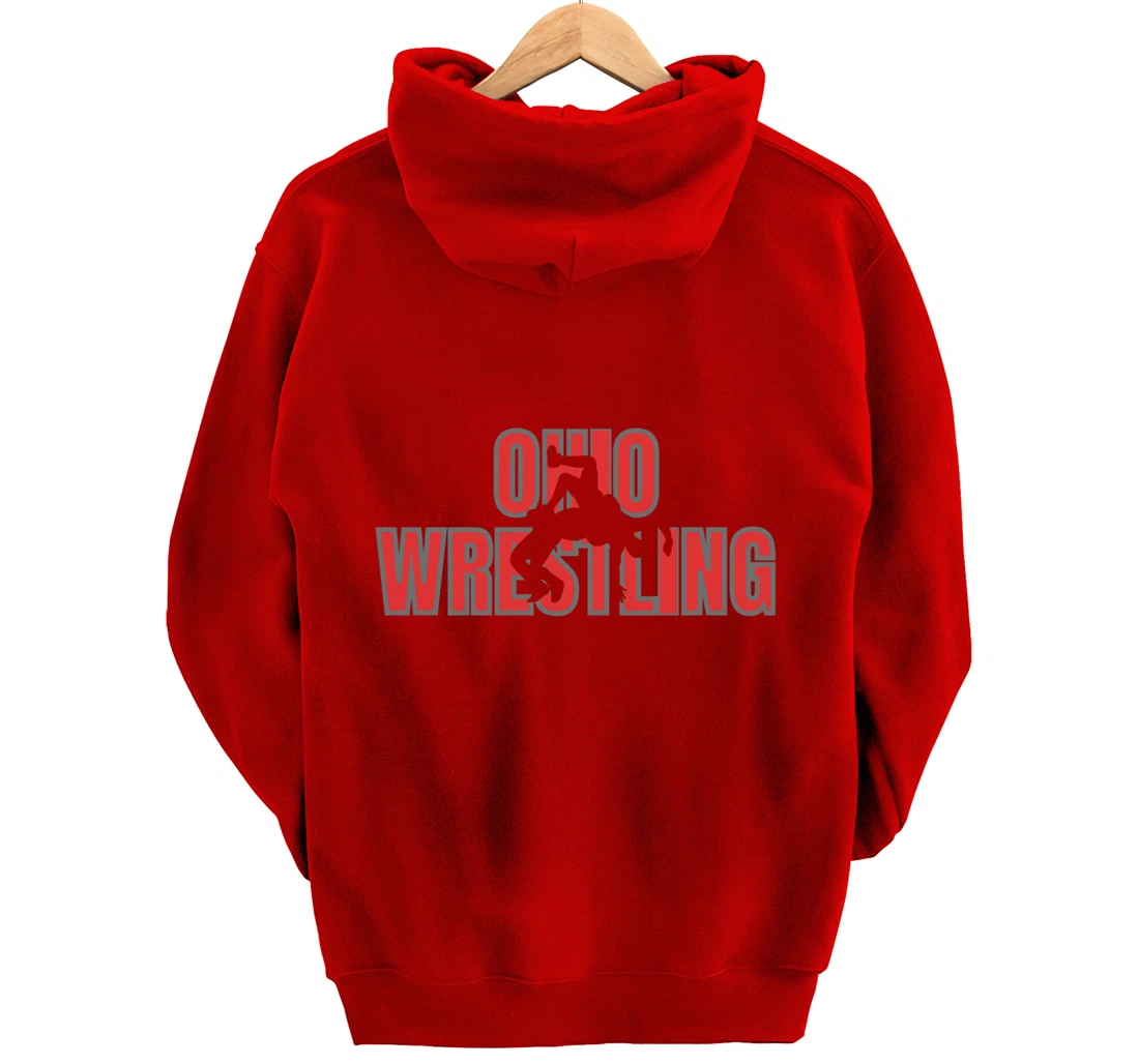 Wrestle Coach Ohio Wrestling Team Freestyle Wrestler Gear Pullover Hoodie