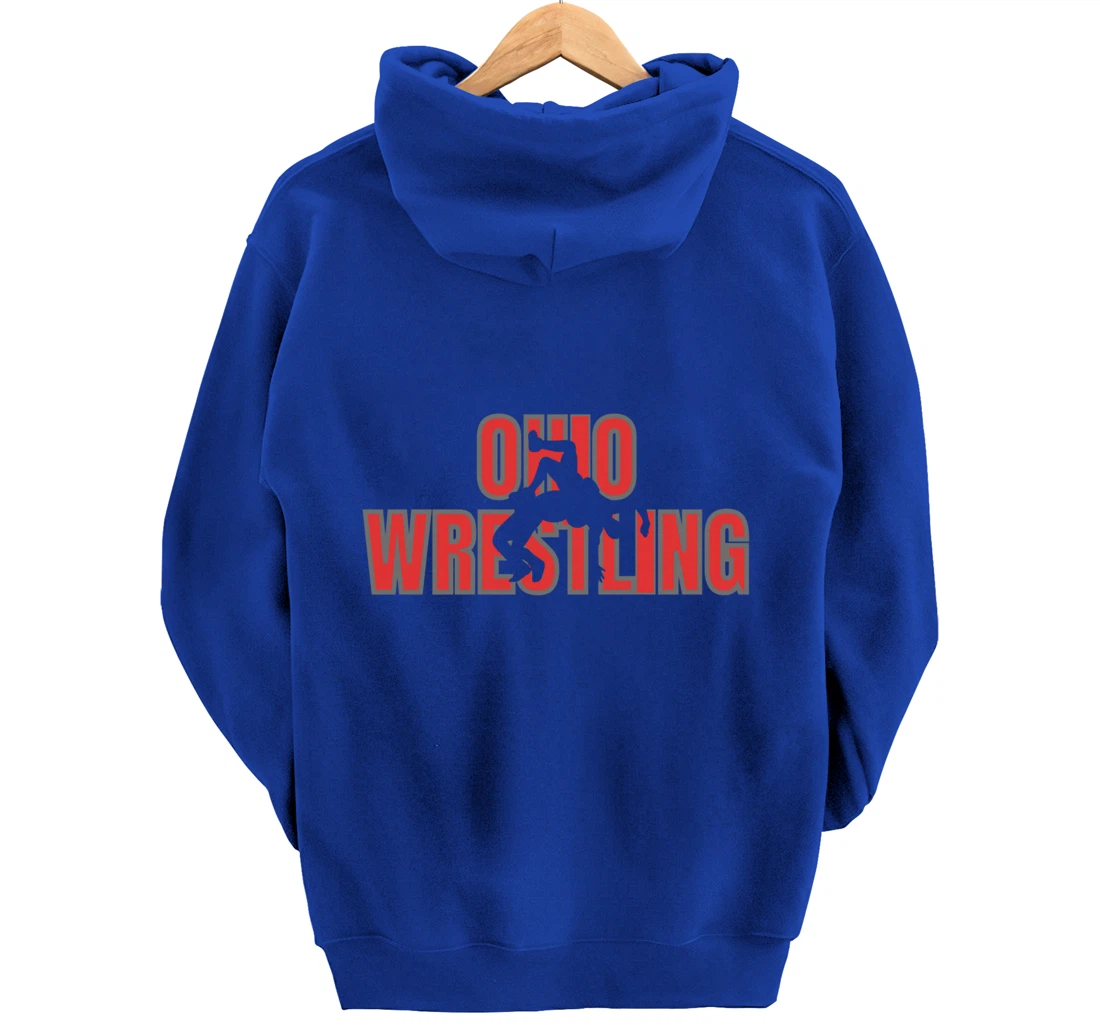 Wrestle Coach Ohio Wrestling Team Freestyle Wrestler Gear Pullover Hoodie