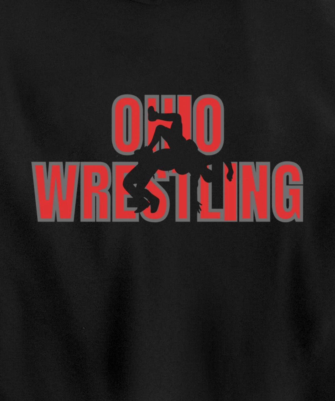 Wrestle Coach Ohio Wrestling Team Freestyle Wrestler Gear Pullover Hoodie