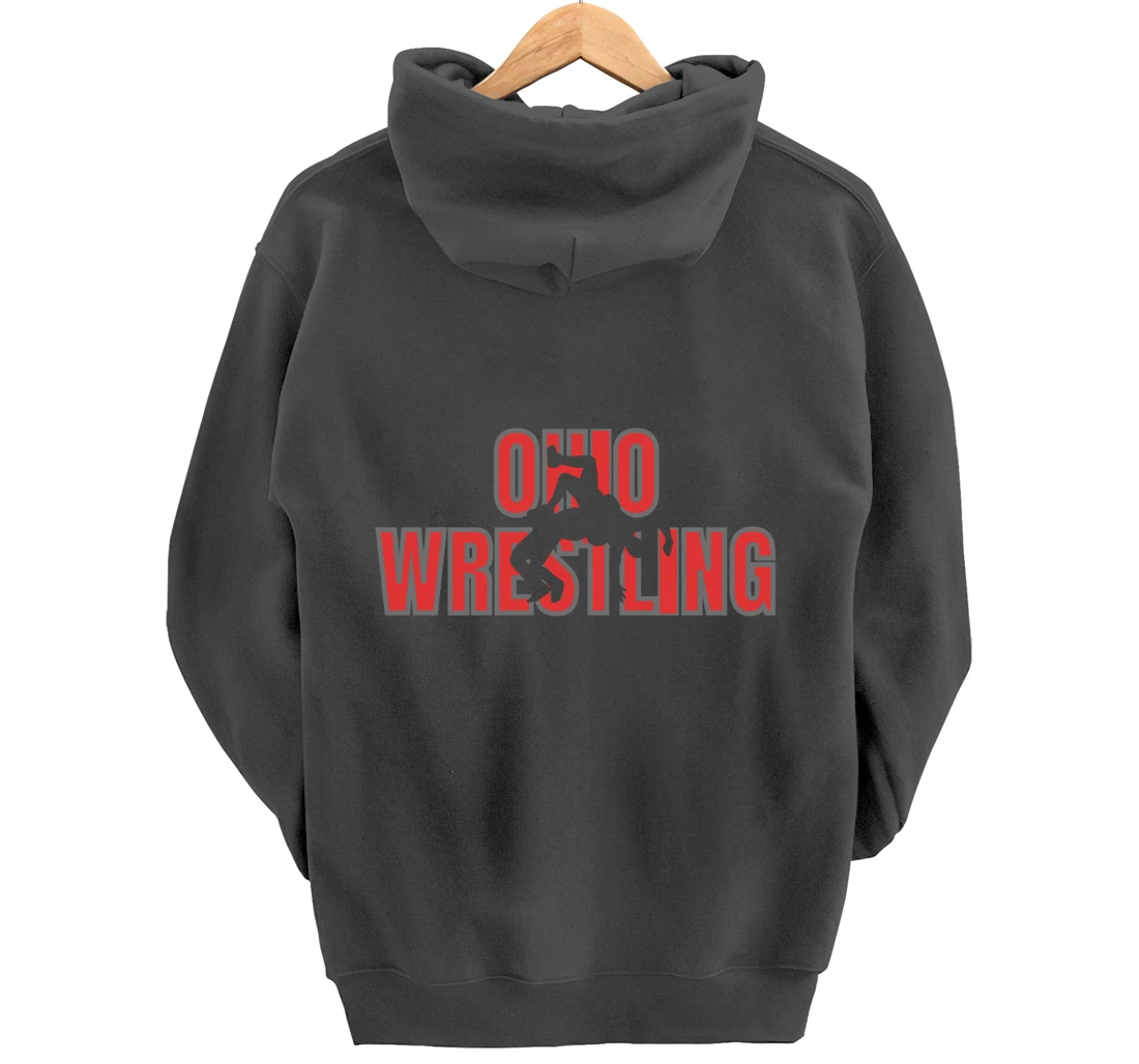 Wrestle Coach Ohio Wrestling Team Freestyle Wrestler Gear Pullover Hoodie