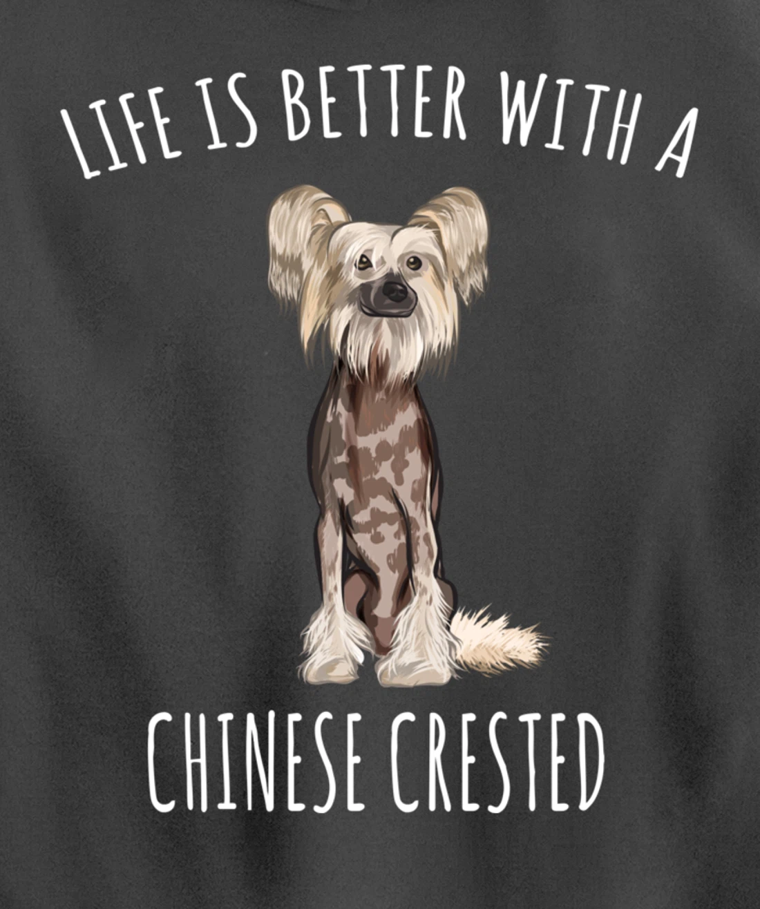 Life Is Better With A Chinese Crested Dog Lover Pullover Hoodie