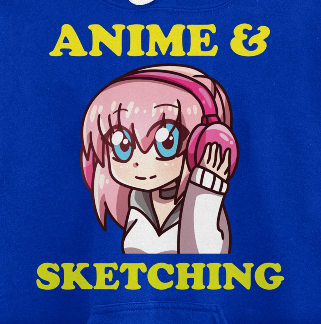 Anime Gift Funny Anime Cute Kawaii Anime and Sketching Pullover Hoodie