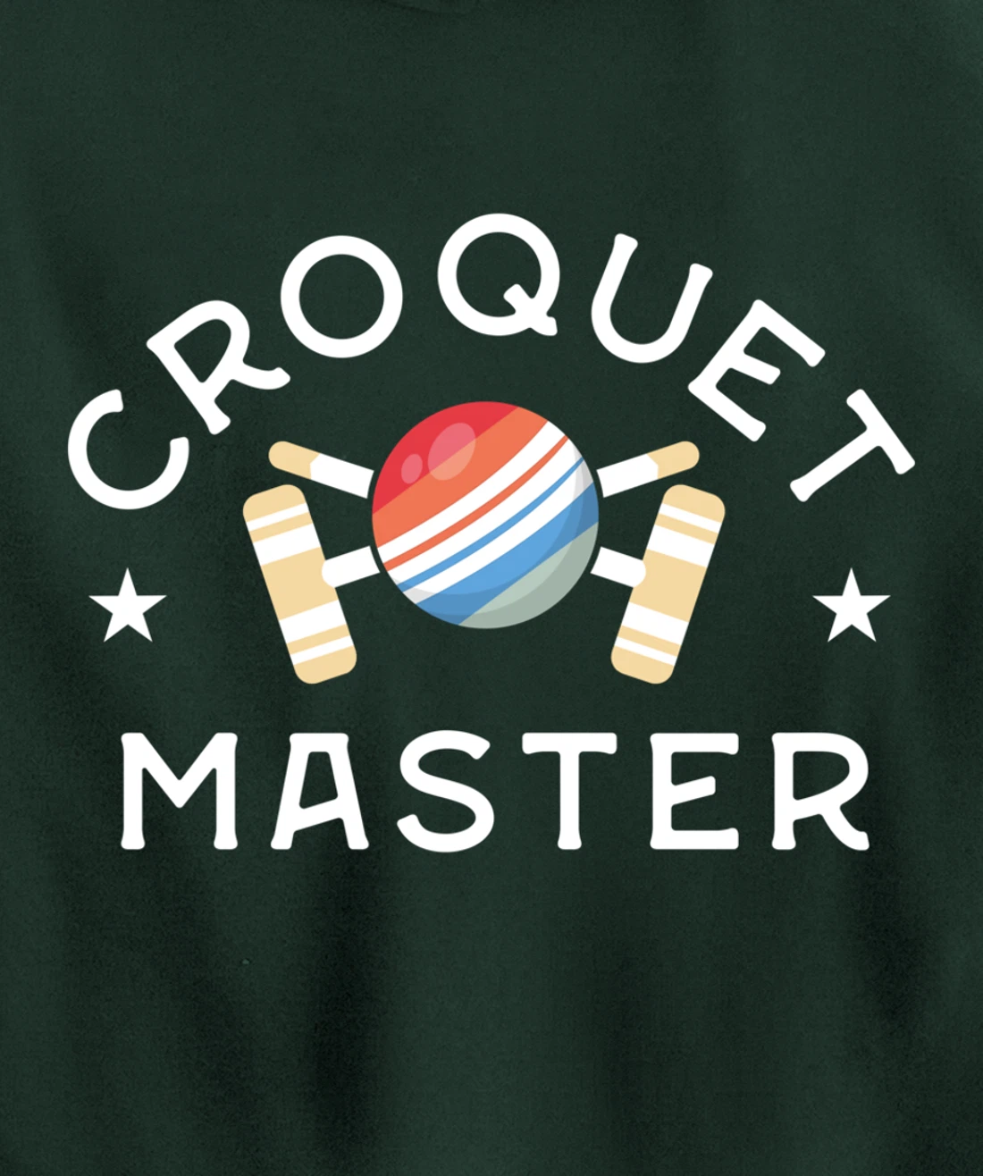 Retro Croquet Master Gift Croquet Shirts Wicket Club Coach Pullover Hoodie