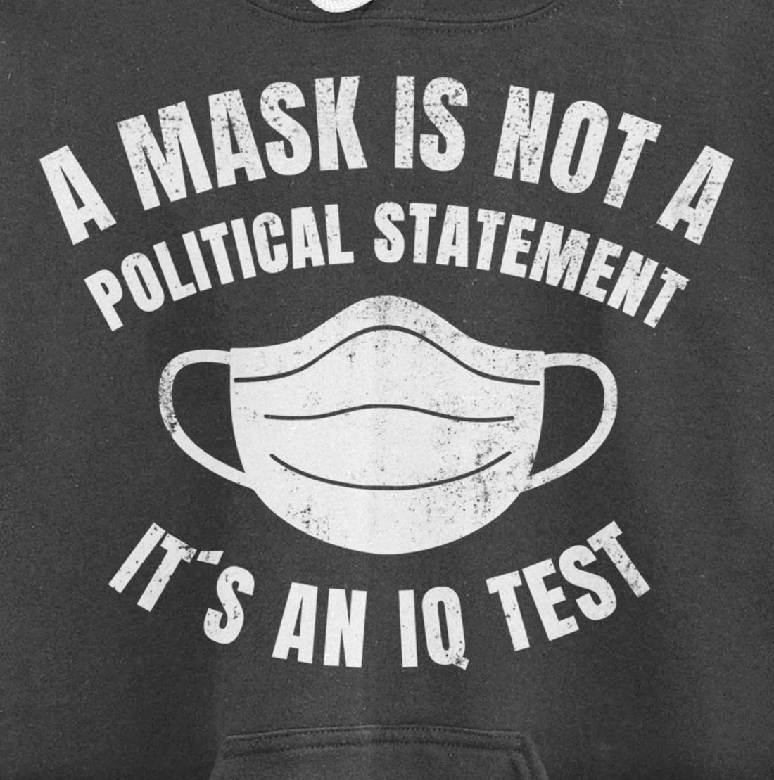 A Mask is not a political Statement Its an IQ Test Pullover Hoodie