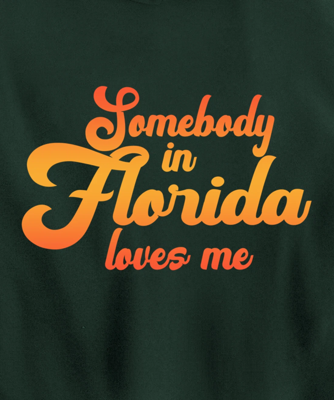Somebody In Florida Loves Me Vintage 70s Pullover Hoodie