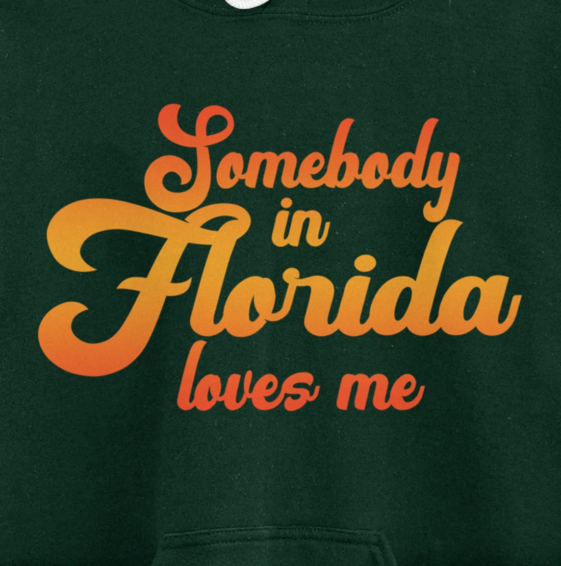 Somebody In Florida Loves Me Vintage 70s Pullover Hoodie