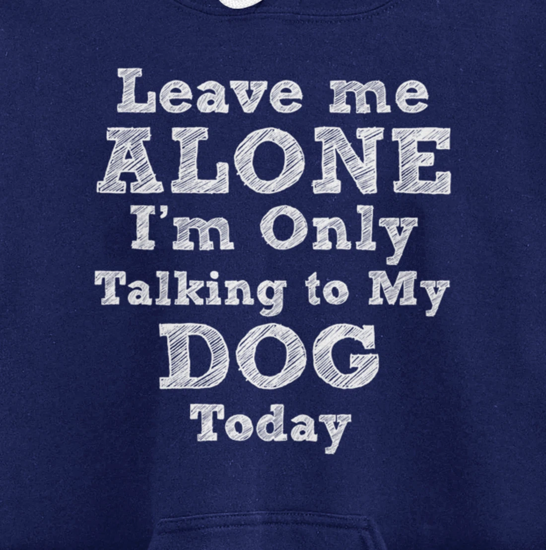 I'm Only Talking To My Dog Today Dog Lovers Gift Pullover Hoodie