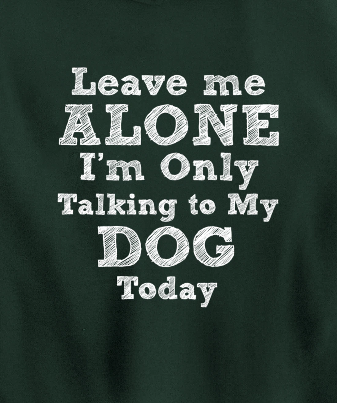 I'm Only Talking To My Dog Today Dog Lovers Gift Pullover Hoodie
