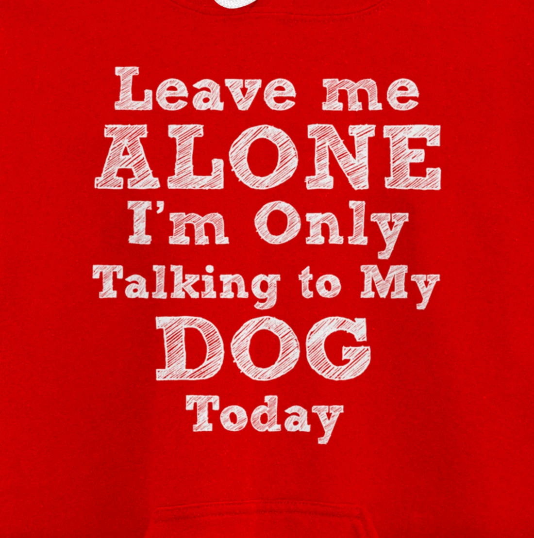 I'm Only Talking To My Dog Today Dog Lovers Gift Pullover Hoodie