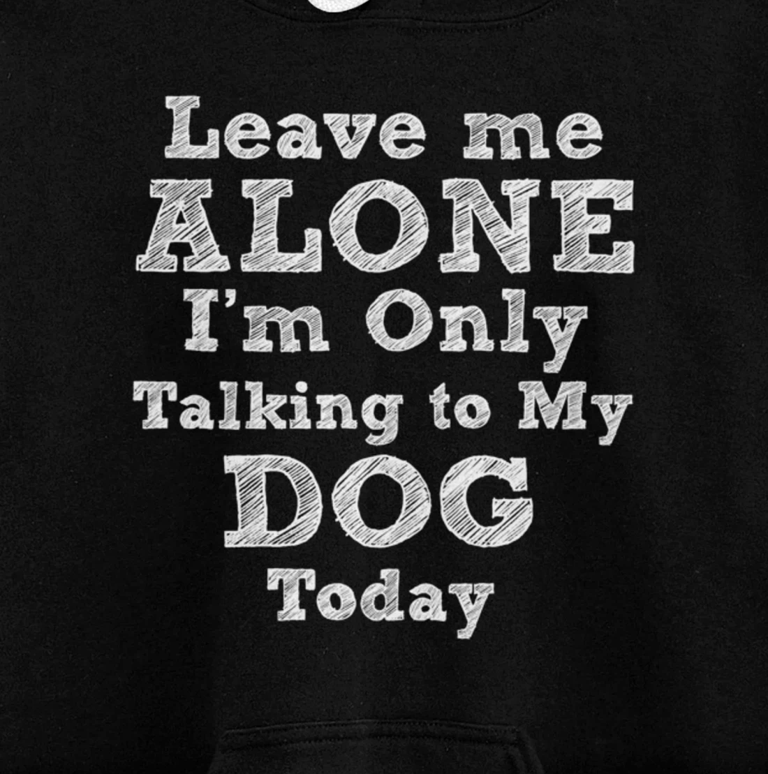I'm Only Talking To My Dog Today Dog Lovers Gift Pullover Hoodie