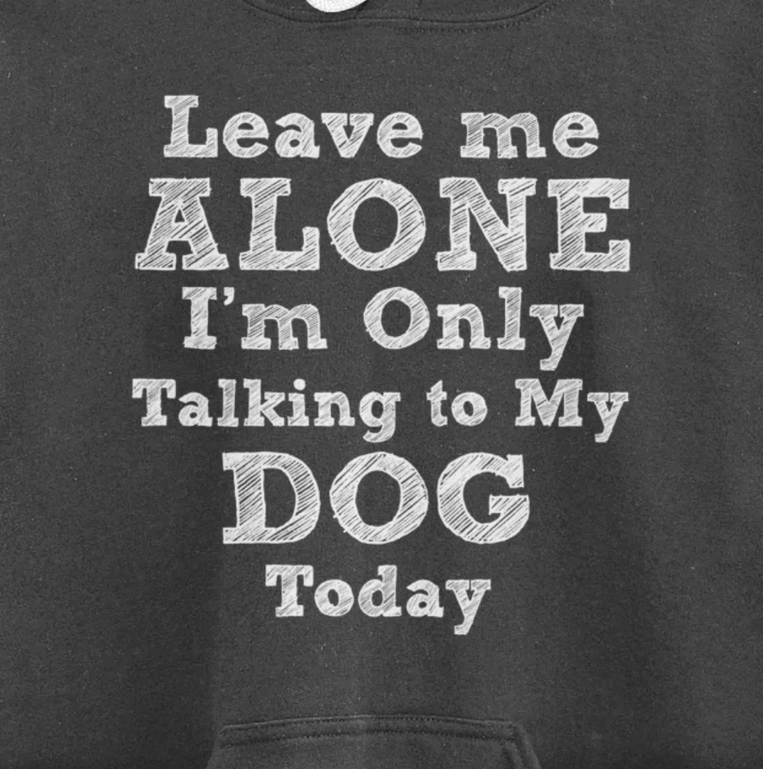 I'm Only Talking To My Dog Today Dog Lovers Gift Pullover Hoodie