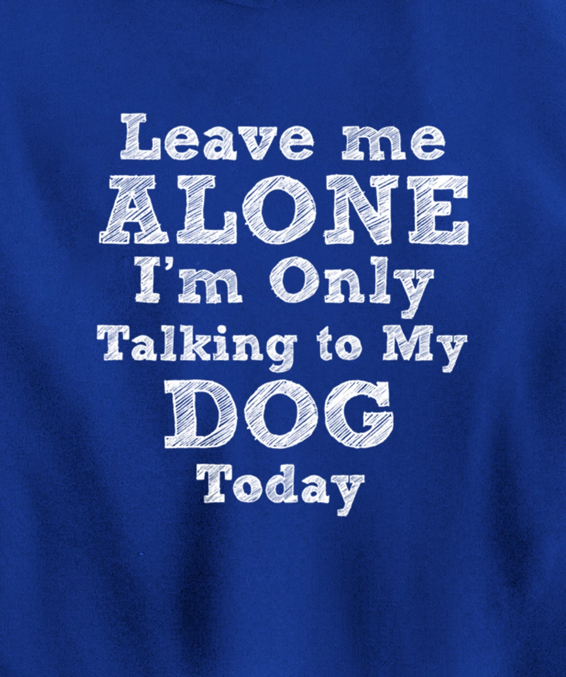 I'm Only Talking To My Dog Today Dog Lovers Gift Pullover Hoodie