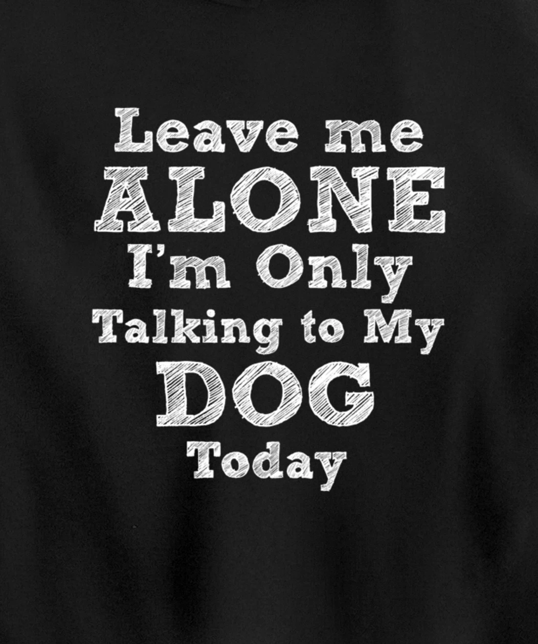 I'm Only Talking To My Dog Today Dog Lovers Gift Pullover Hoodie