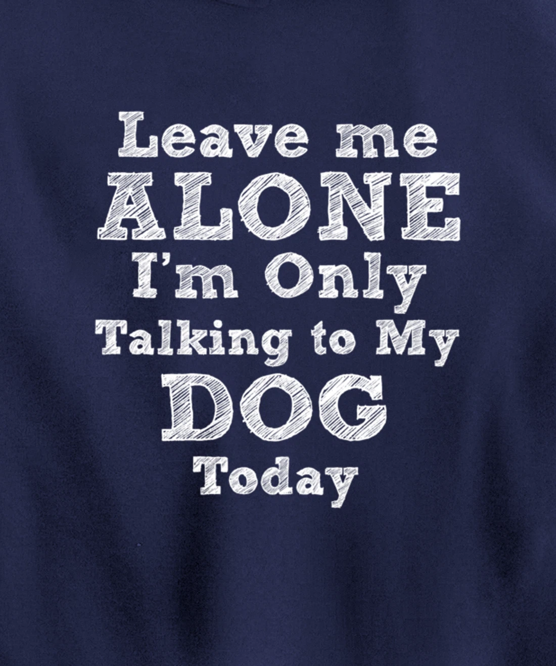 I'm Only Talking To My Dog Today Dog Lovers Gift Pullover Hoodie