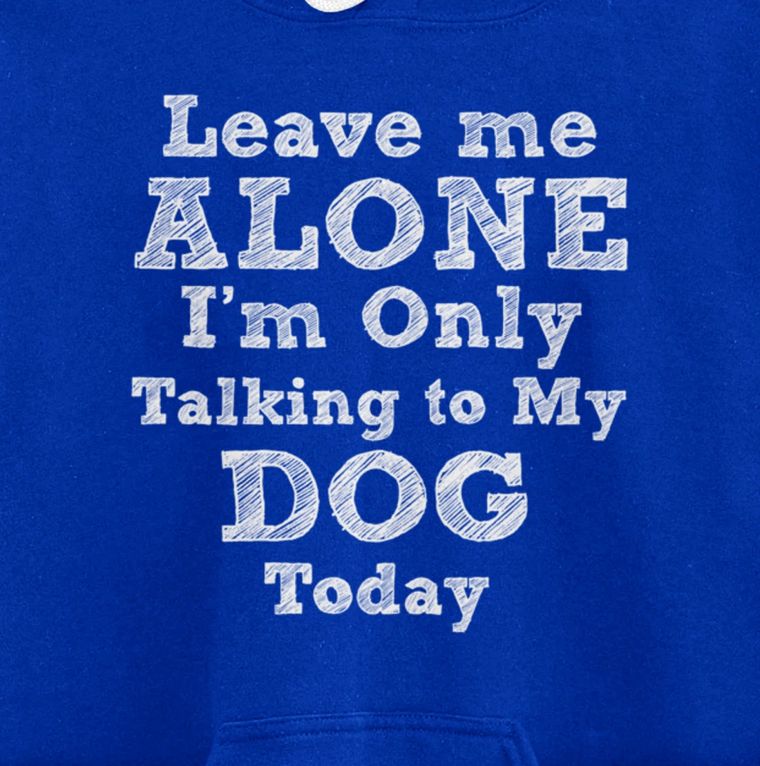 I'm Only Talking To My Dog Today Dog Lovers Gift Pullover Hoodie