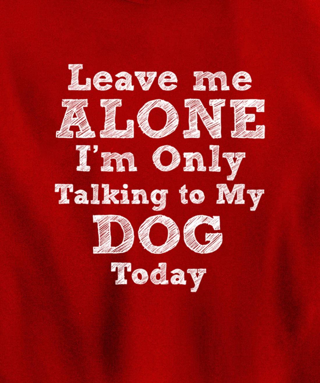 I'm Only Talking To My Dog Today Dog Lovers Gift Pullover Hoodie