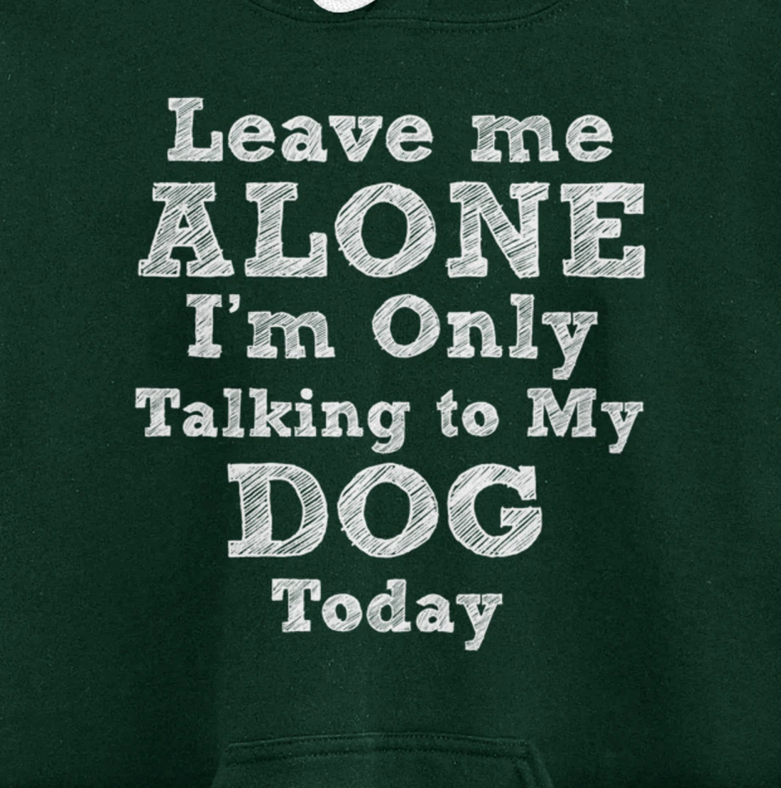 I'm Only Talking To My Dog Today Dog Lovers Gift Pullover Hoodie