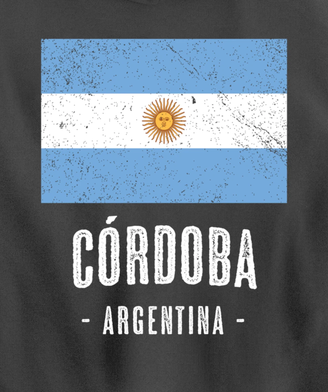 City of Córdoba - Argentina | Argentinian Flag Merch - Pullover Hoodie