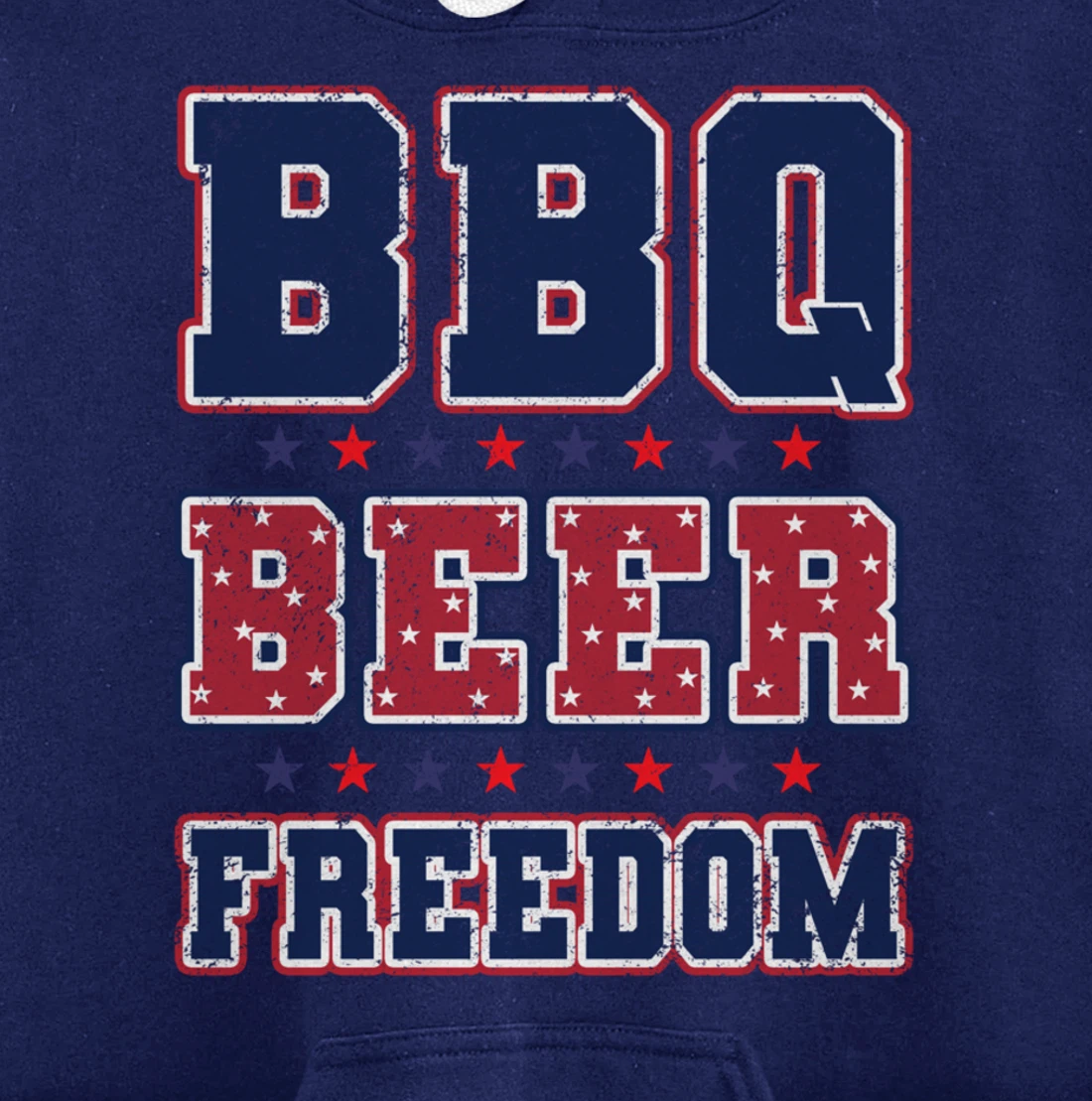 BBQ Beer Freedom Pullover Hoodie