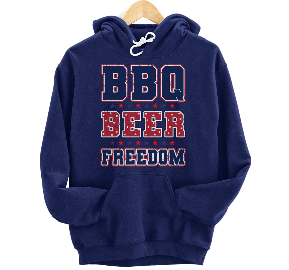 BBQ Beer Freedom Pullover Hoodie