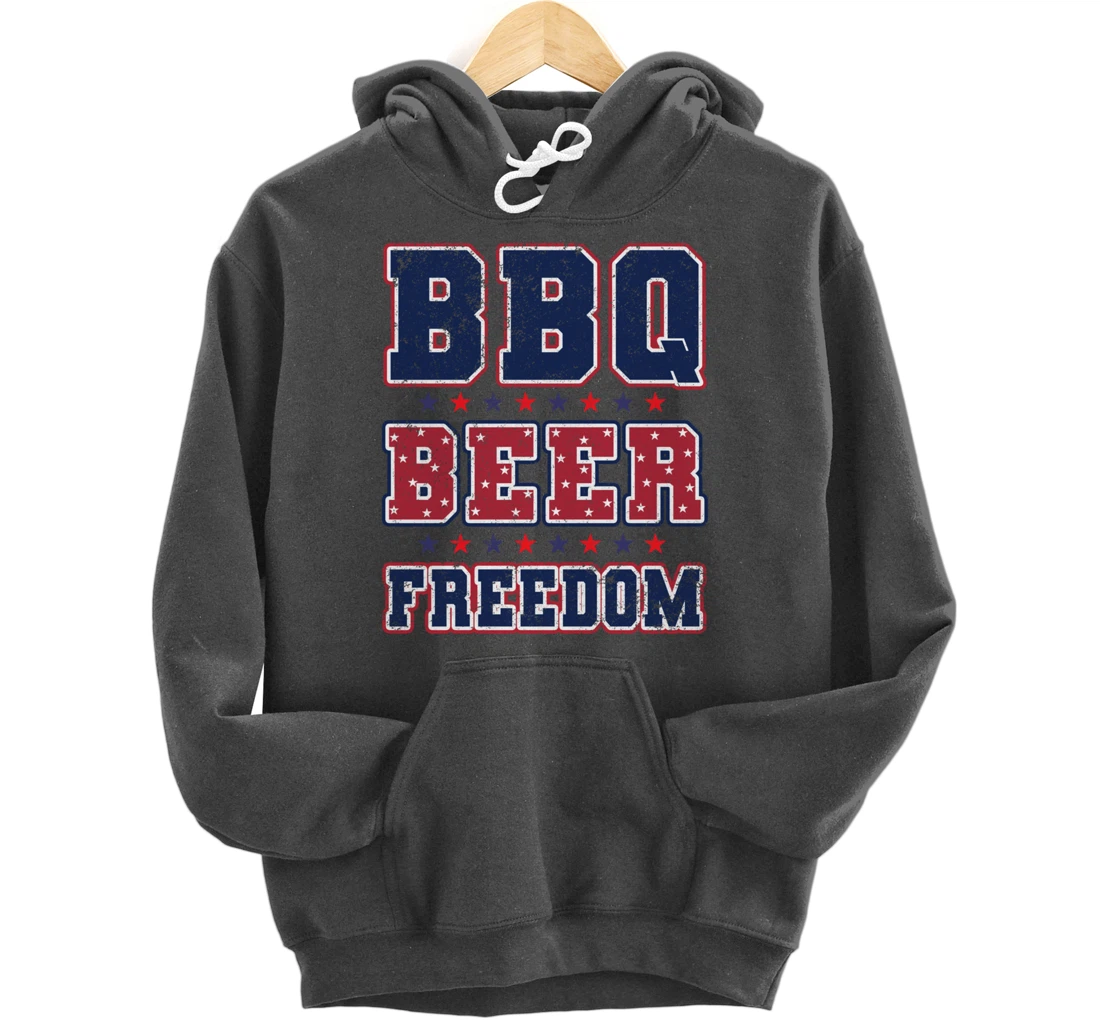 BBQ Beer Freedom Pullover Hoodie